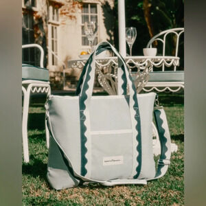 Business & Pleasure The Holiday Cooler Tote Bag in Rivie Green